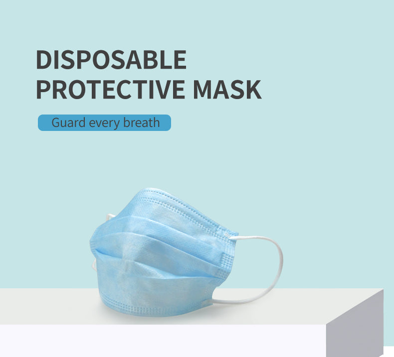 Disposable Face Mask, Breathable Masks (Pack of 50) | Free Shipping - ONDAL